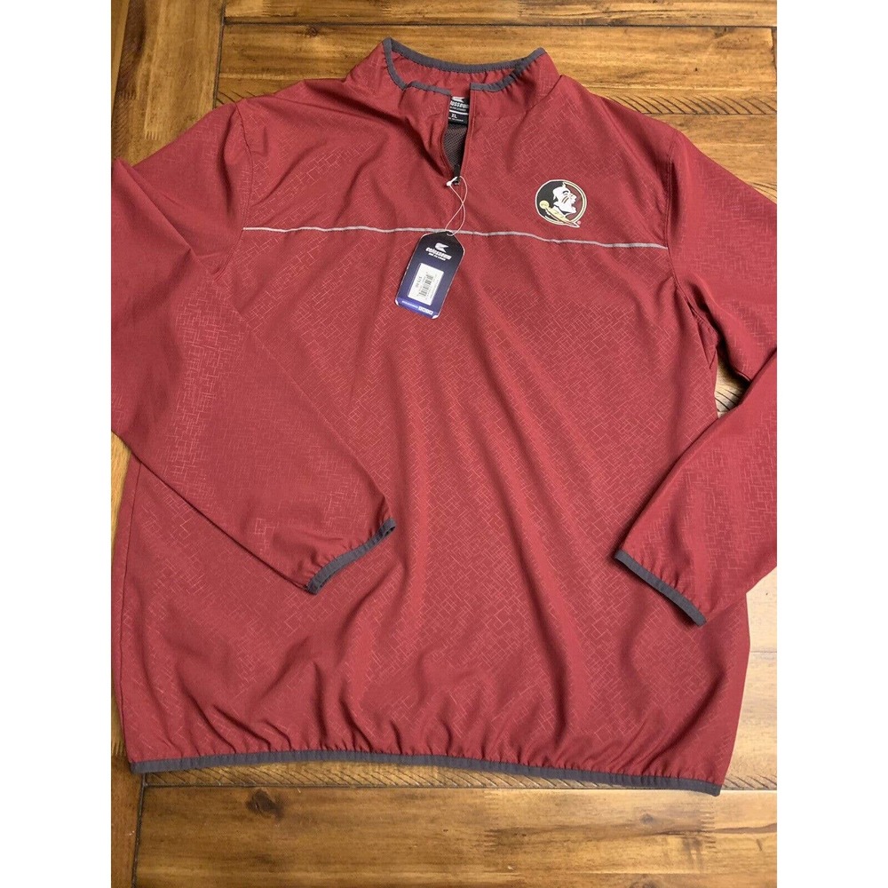 Florida State Seminoles Mens XL Colosseum 1/4 Zip Windbreaker NEW w TAGS $75